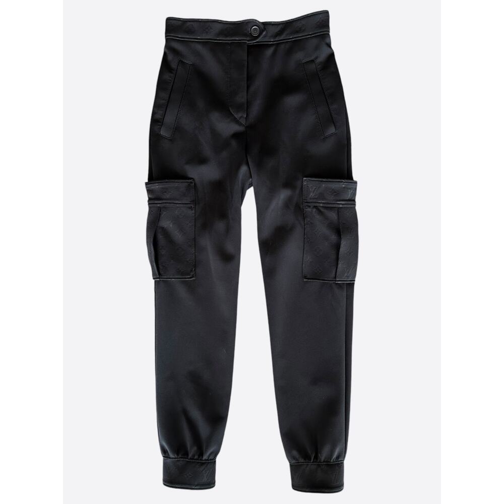Louis Vuitton Black Monogram Women's Cargo Pants